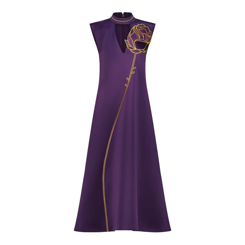 Rose Dress - Purple image