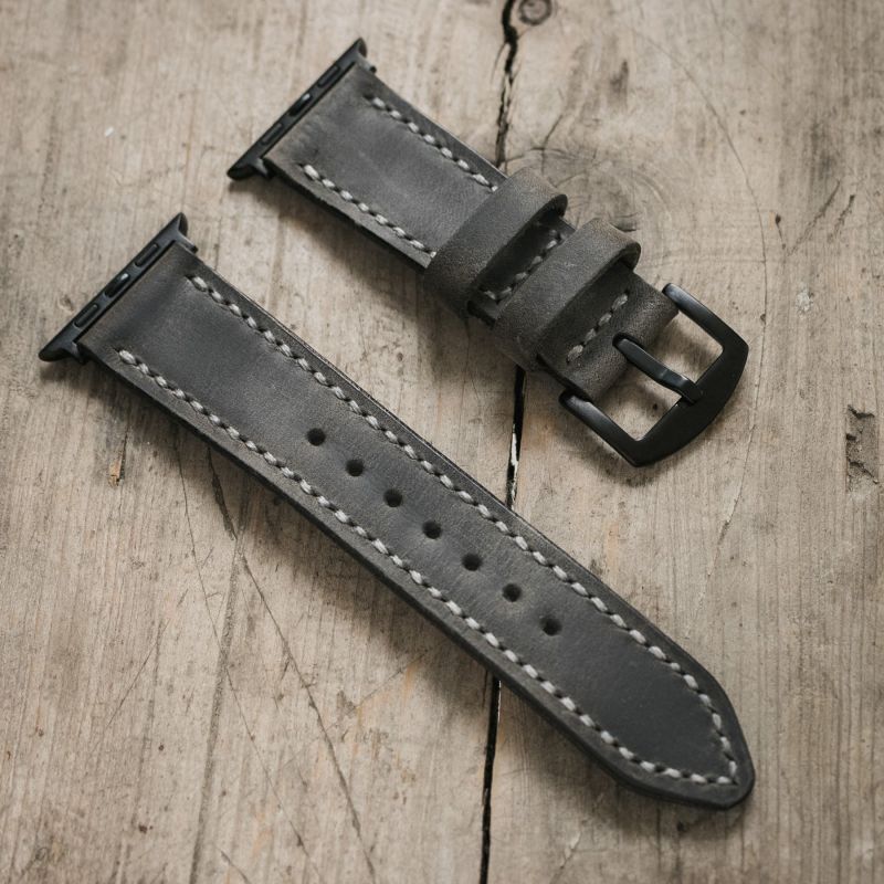 Custom Made Apple Watch Strap - Antique Gray image