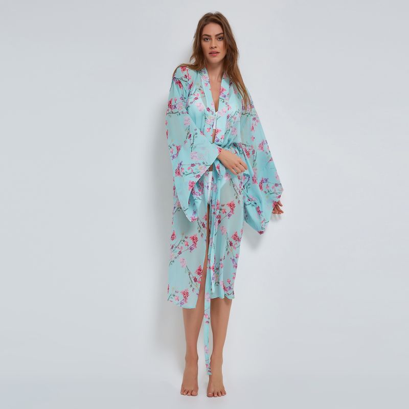 Spring Kimono In Blue image