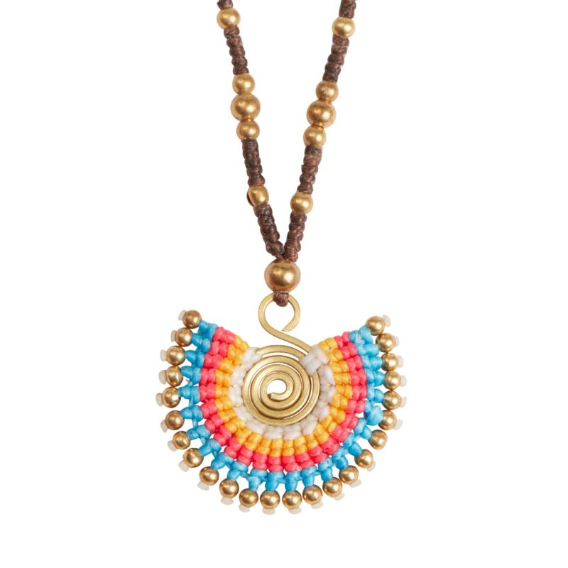 Statement Necklace In Turquoise Mix image