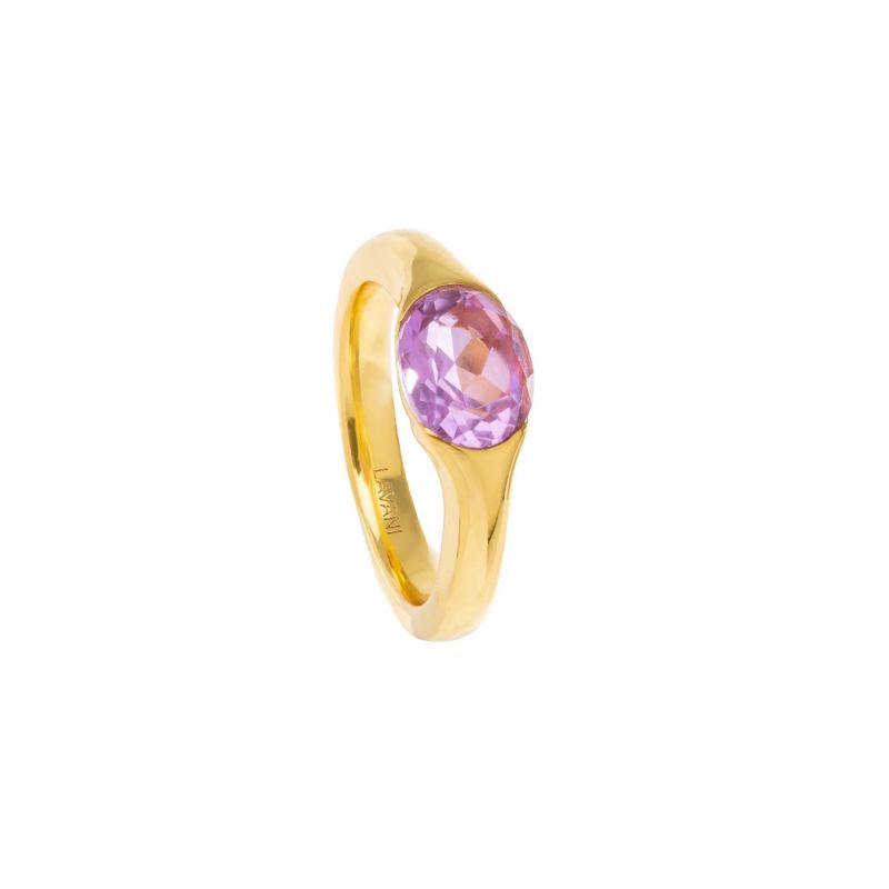 Goldplated & Pink The Empress Ring image