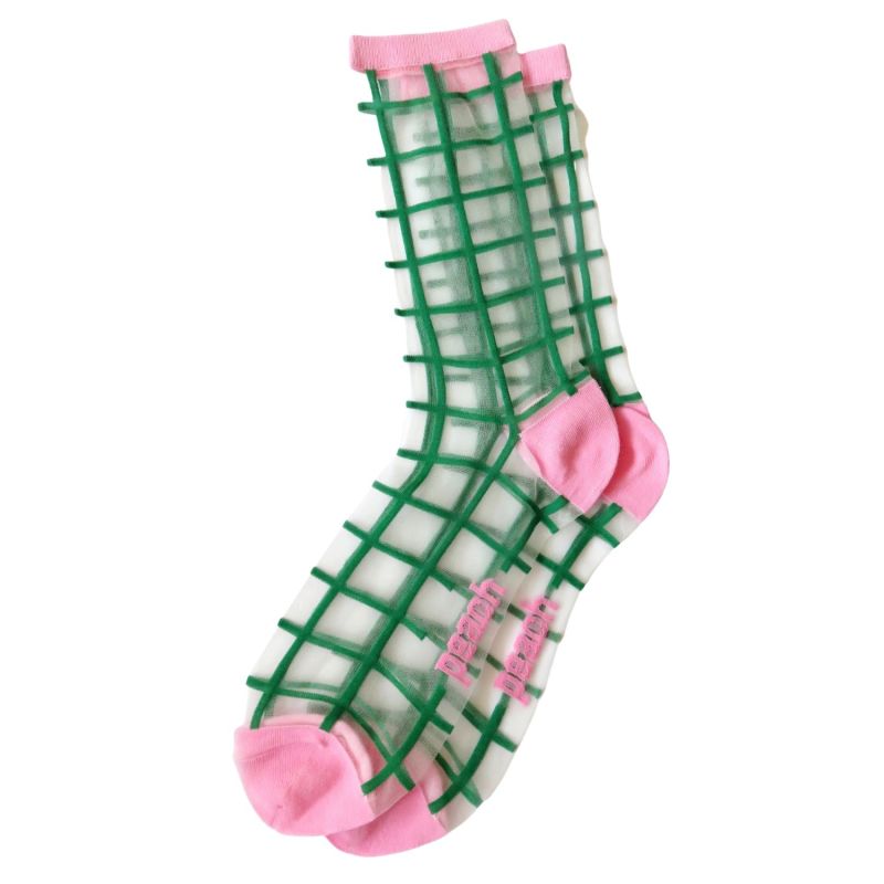 Tulip Grid Socks image