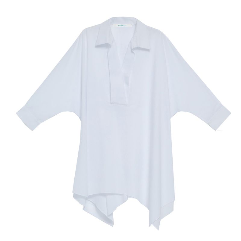 Tunic Shirt Organic Cotton In White image