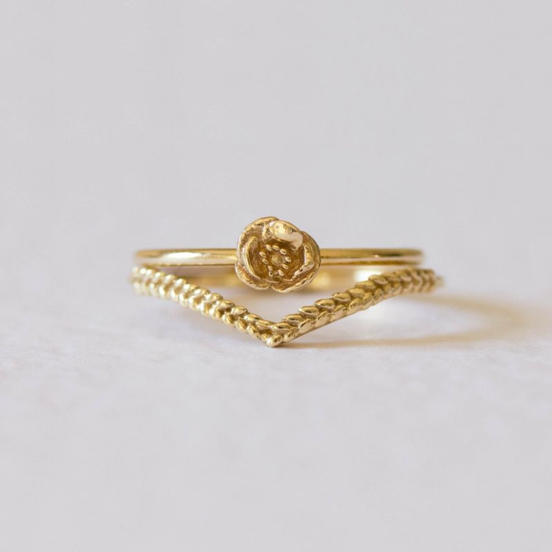Poppy Stacking Ring – 9ct Solid Gold image