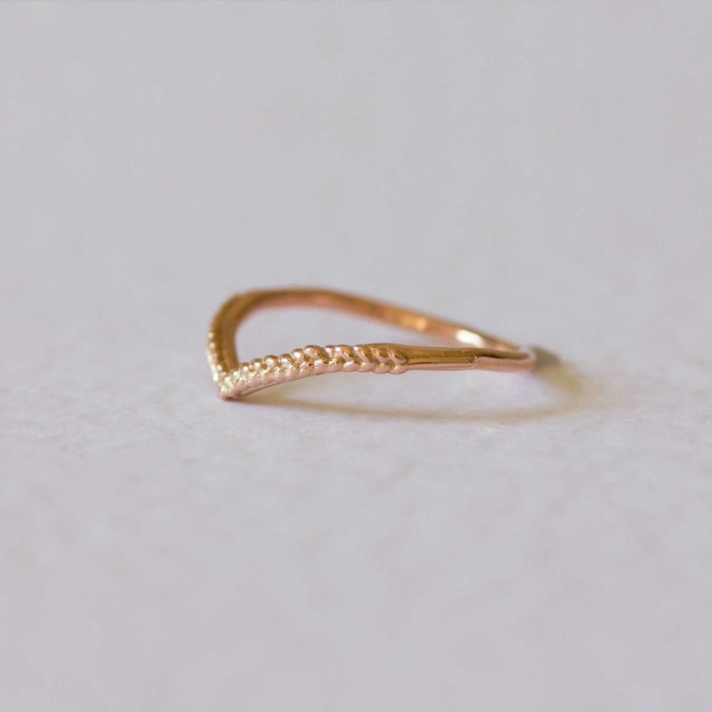 Wheat Ring - 9ct Solid Rose Gold image