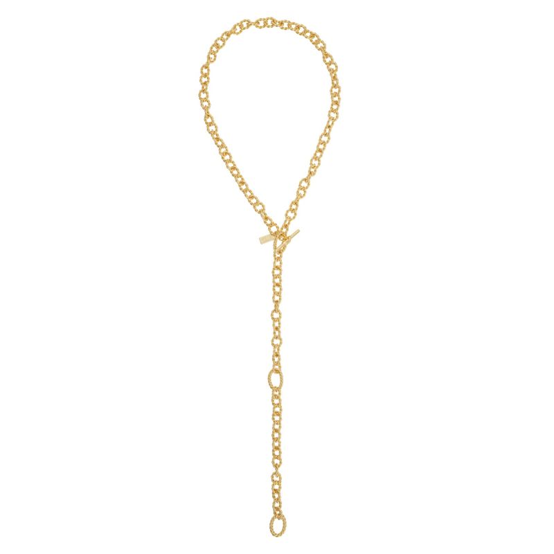 Twist Chain Lariat Necklace image