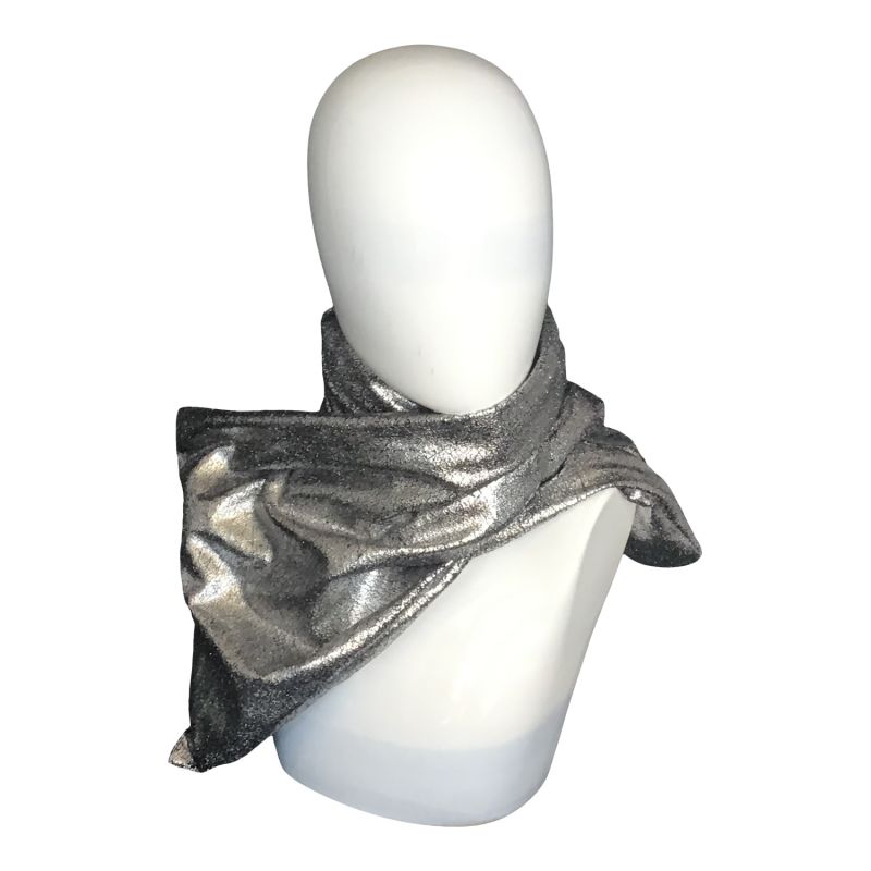 Twisturban Turban In Silver Metallic image