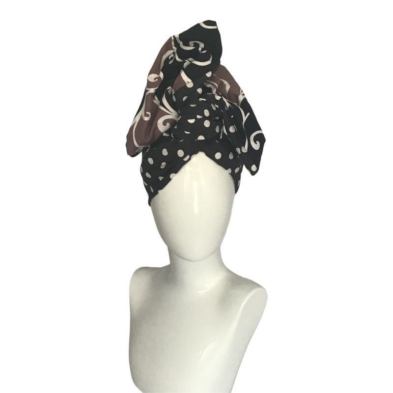 Twisturban Turban Mixed Dots & Vines image