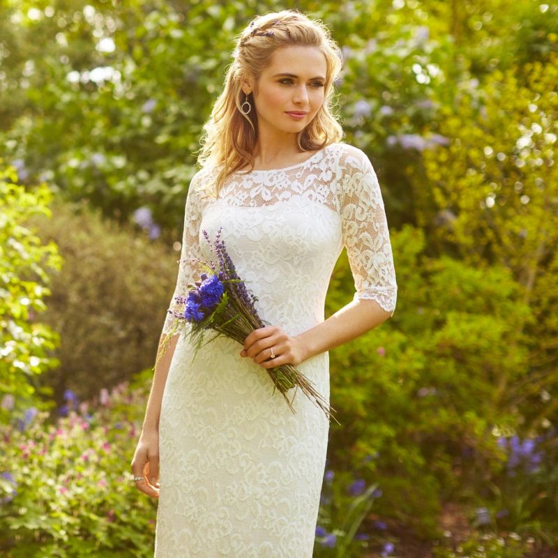 Katherine Lace Wedding Dress Ivory - Evening Dresses, Occasion Wear and  Wedding Dresses by Alie Street.