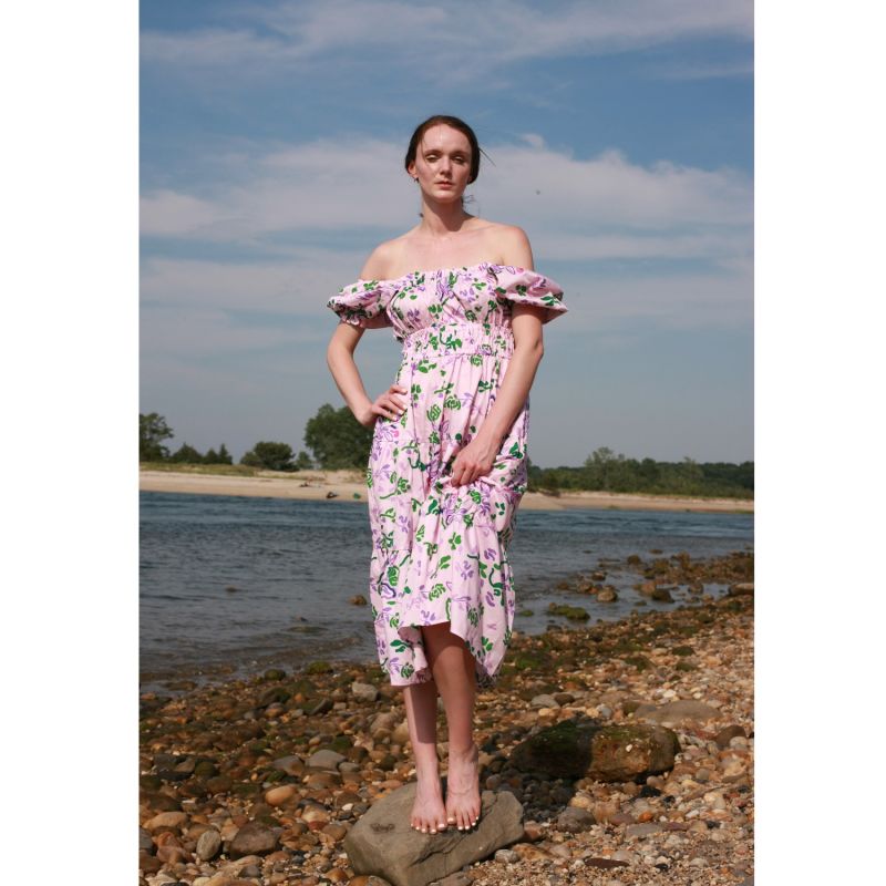 Pink Garden Midi Dress image