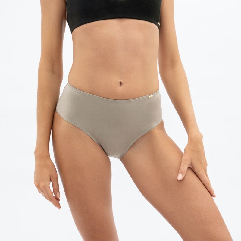 Amalfi Modal High Waist Briefs In Sage Grey image