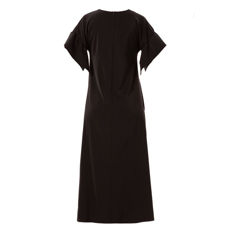 Black A-Line Long Dress image