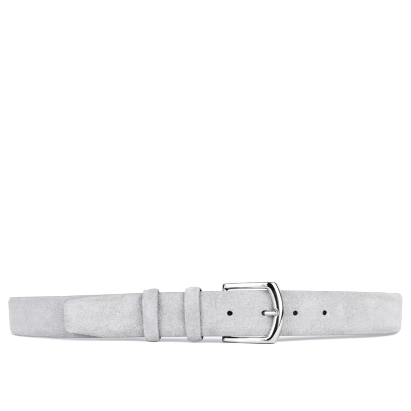 Handmade Leather Belt Light Grey Norberto image