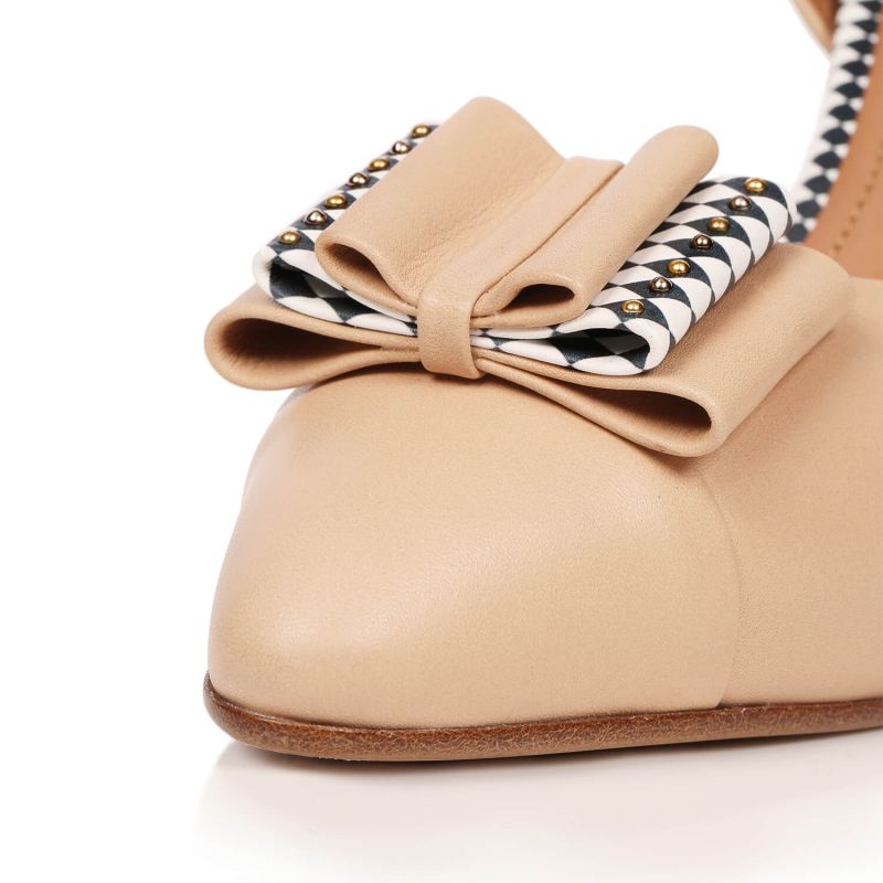 Anna Bow Heel - Beige image