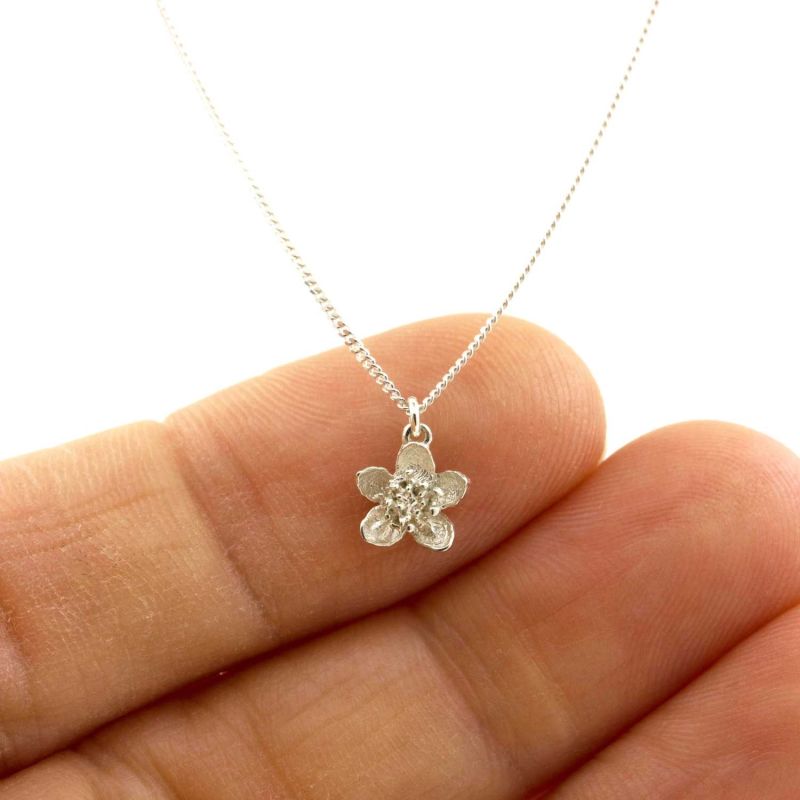 Cherry Blossom Necklace – Silver image