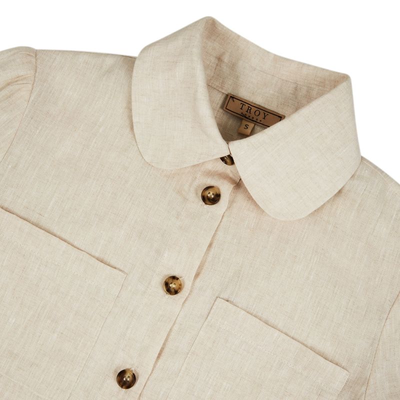 Fine Linen Shirt In Cream image