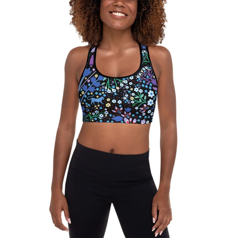 Sports Bra In Night Garden image