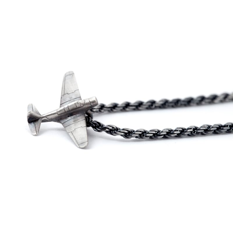 Airplane Necklace Sterling Silver Airplane Charm Necklace 