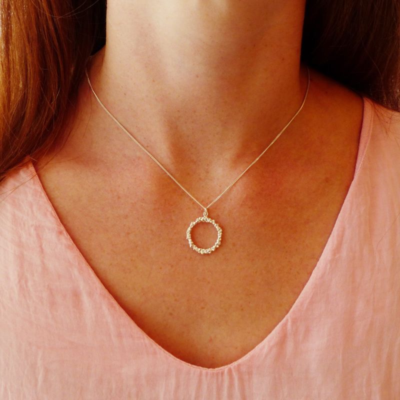 Silver Hoop Pendant image