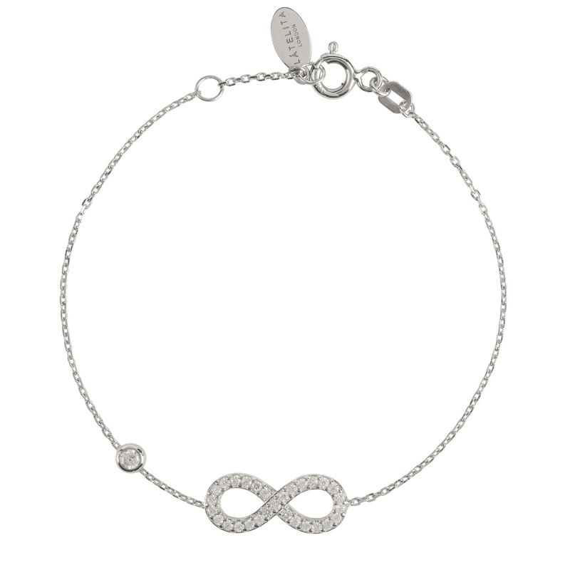 Eternity Infinity Bracelet Silver image