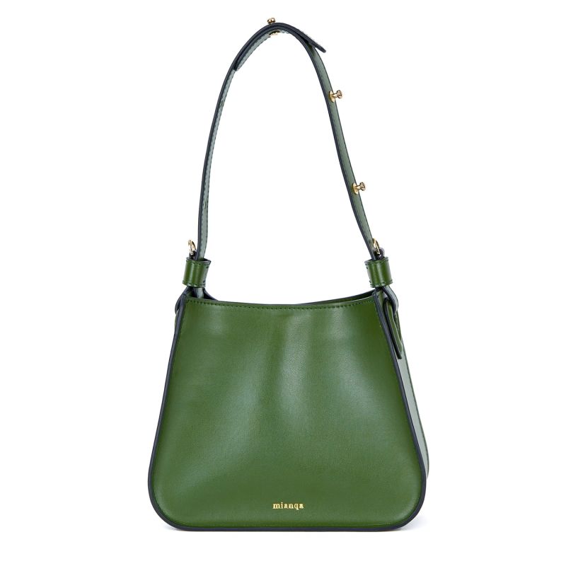 Vegan Cactus Leather Shoulder & Crossbody Bag - Green image