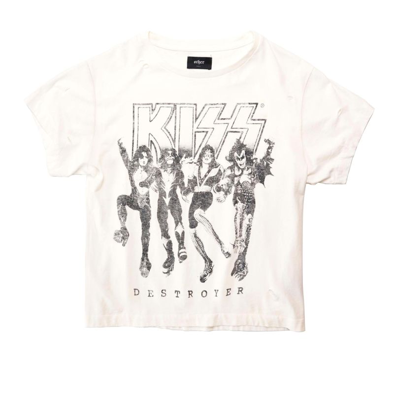 Kiss - Spirit Of Seventy Six - Vintage T-Shirt - Blonde White image