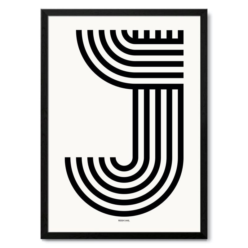 Geometric Typography Print ‘A-Z’ image