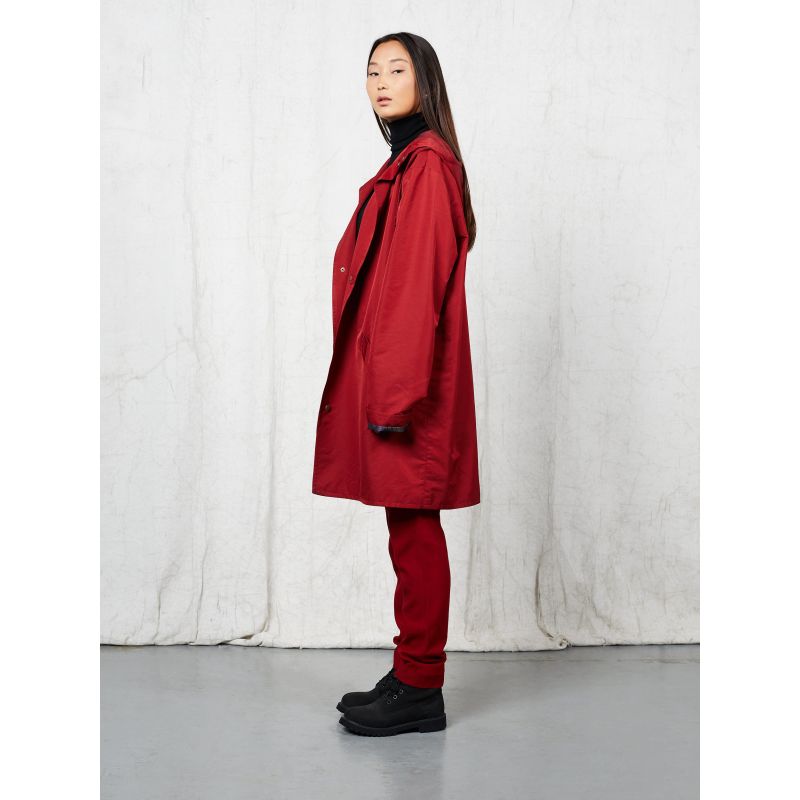 Hille Red Hooded Raincoat image