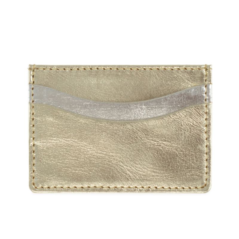 Zing Gold and Silver Leather Card Holder image