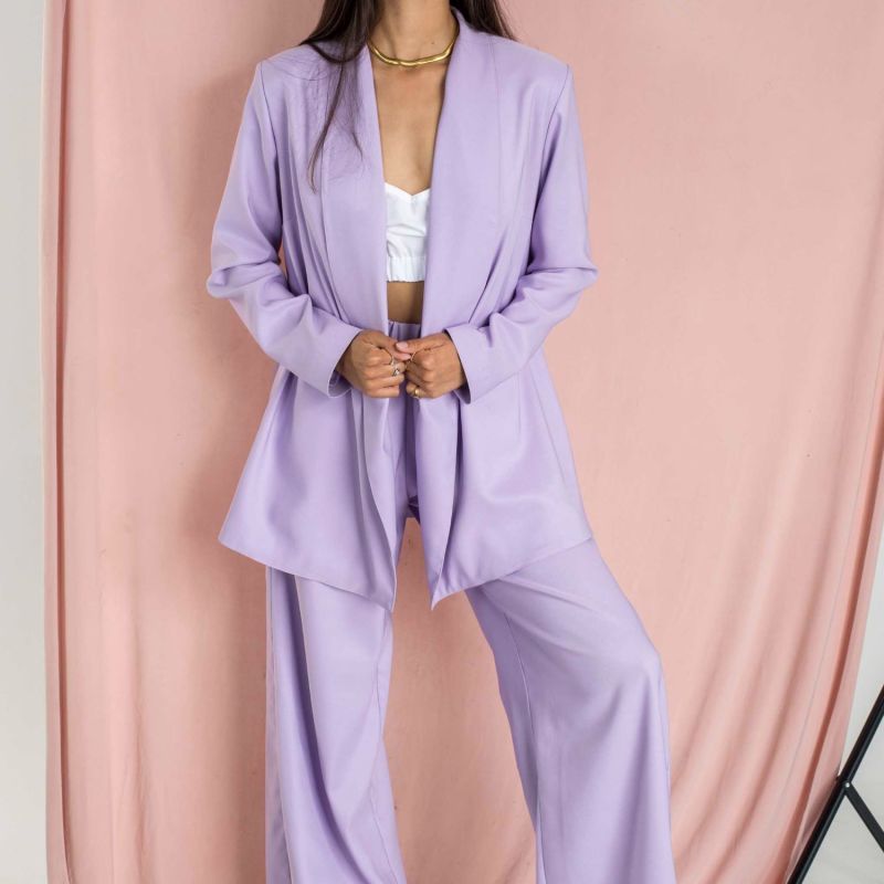 The Confidence Suit - Blazer In Lilac image