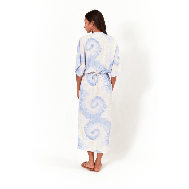 Joey Maxi Dress - Ice Blue Tie Dye image