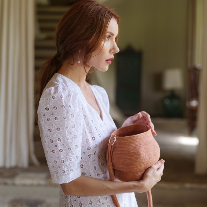 Krater Vase Bag in Dusty Terracotta image