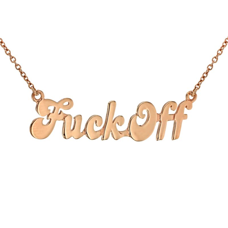 Single 18Ct Rose Gold-Plated Necklace image