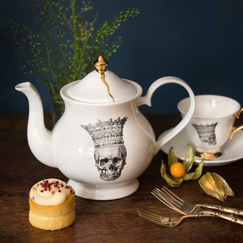 Skull In Crown Teapot image