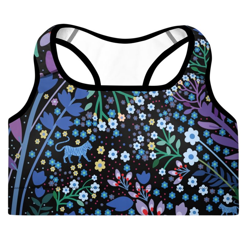 Sports Bra In Night Garden image