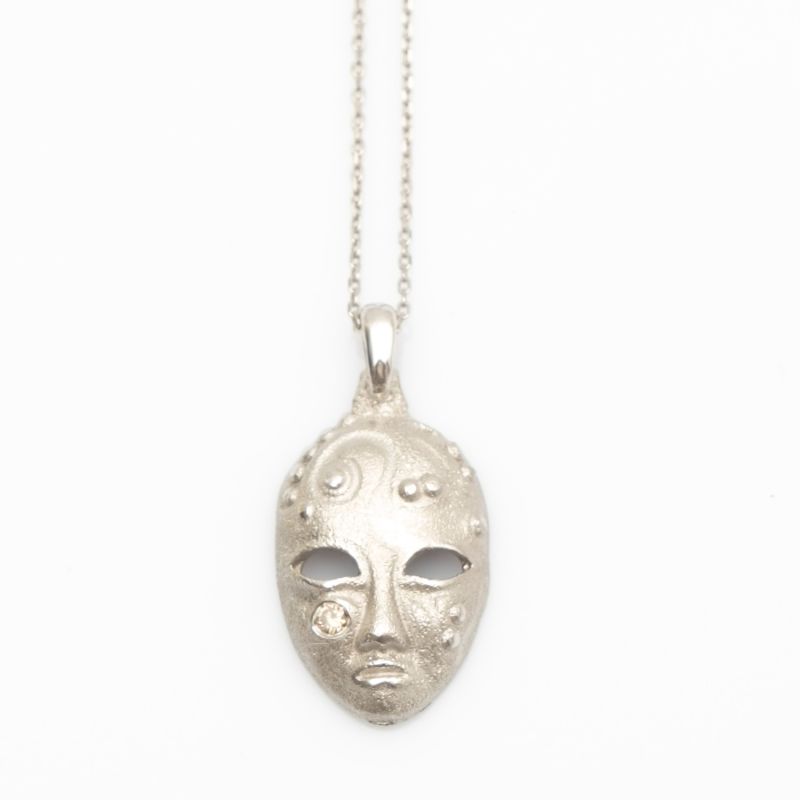 Little White Mask Necklace image