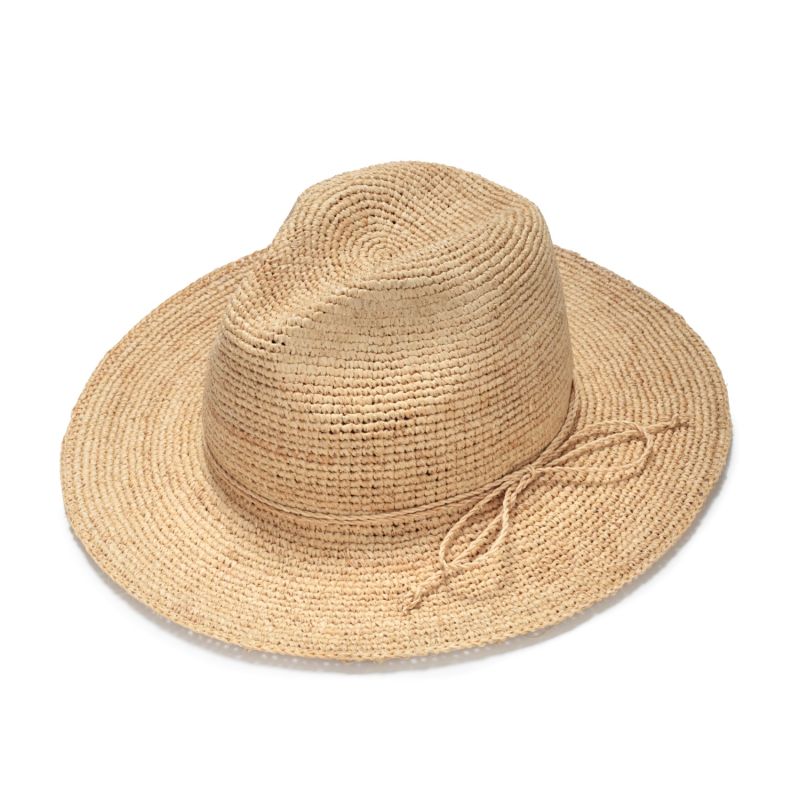 Wide Brim Straw Raffia Fedora image