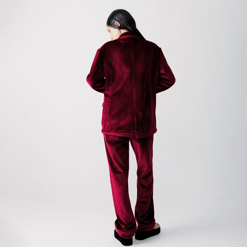 Ulla Maroon Velvet Long Pants image