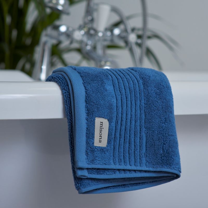 Ultra Soft Bamboo Bath Towel Set - Blue image