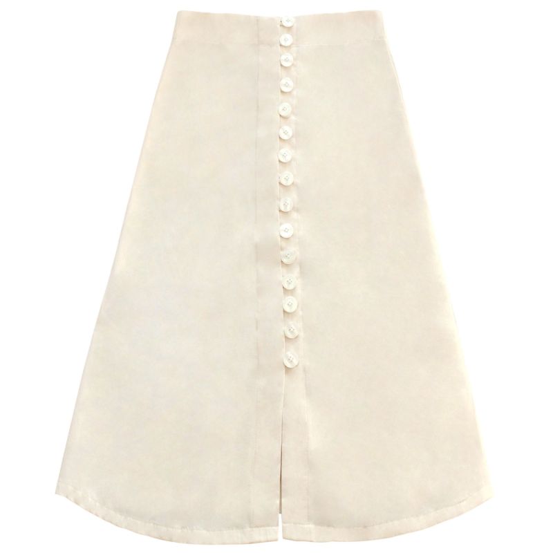 Uluru Button-Down Skirt In Off-White image