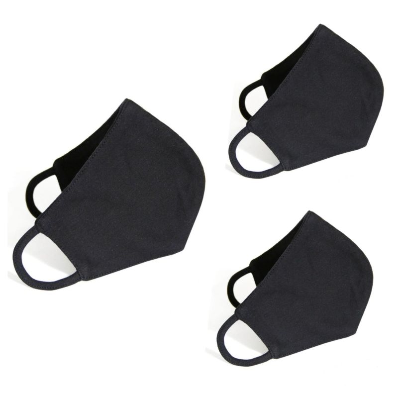 Set Of 3 Black Masks image