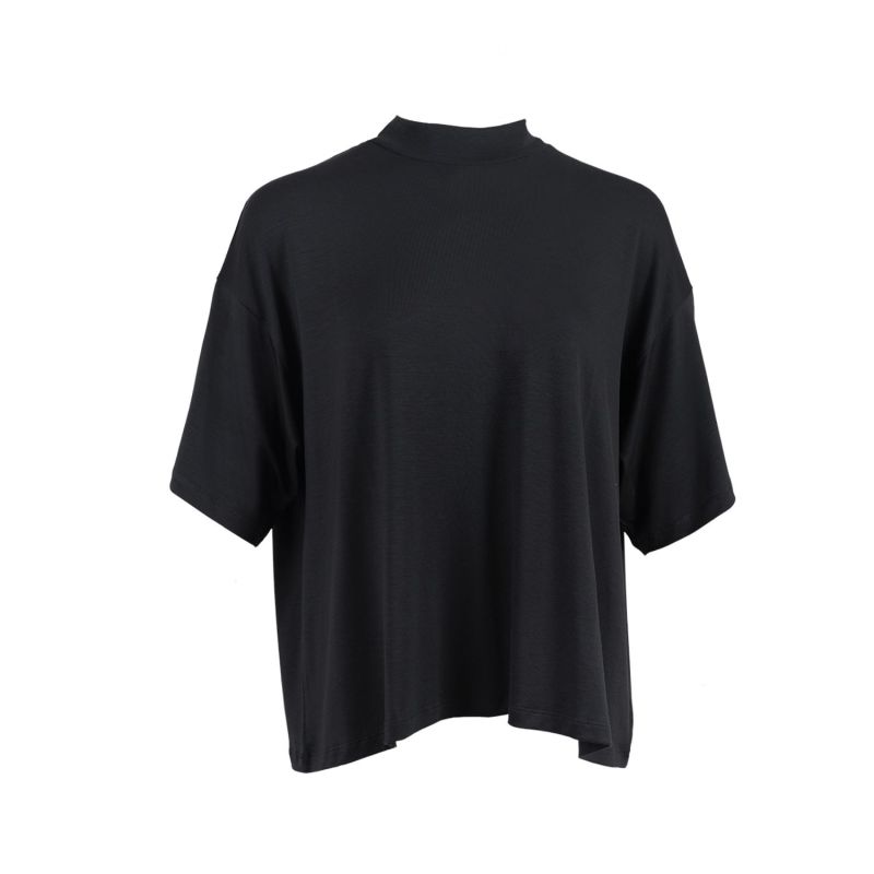 Beirut - Pyratex Seaweed Fibre Boxy Tee - Black Sand image