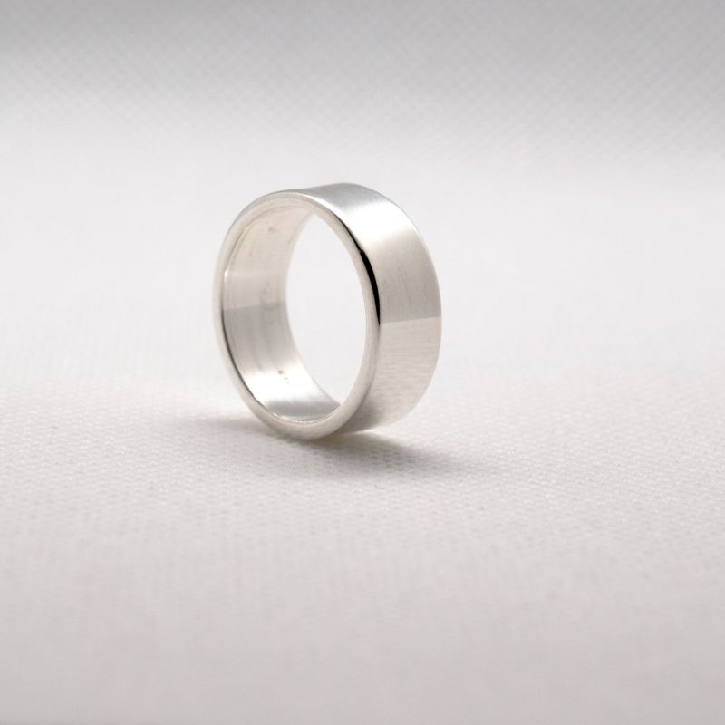 Men's Silver Band Ring image