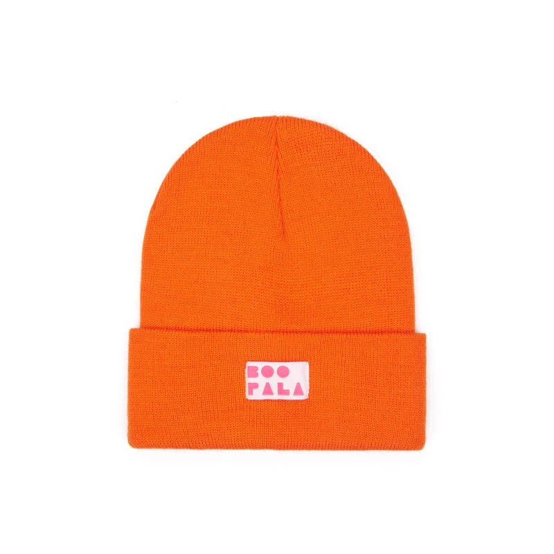 Unisex Boo Beanie Hat - Yellow & Orange image