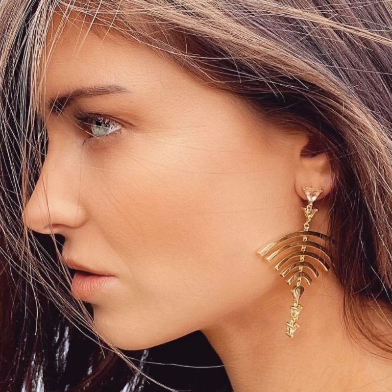 Timeless Travel Earrings - Gold image