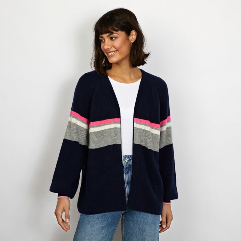 Callie Navy Cashmere Wool Cardigan image