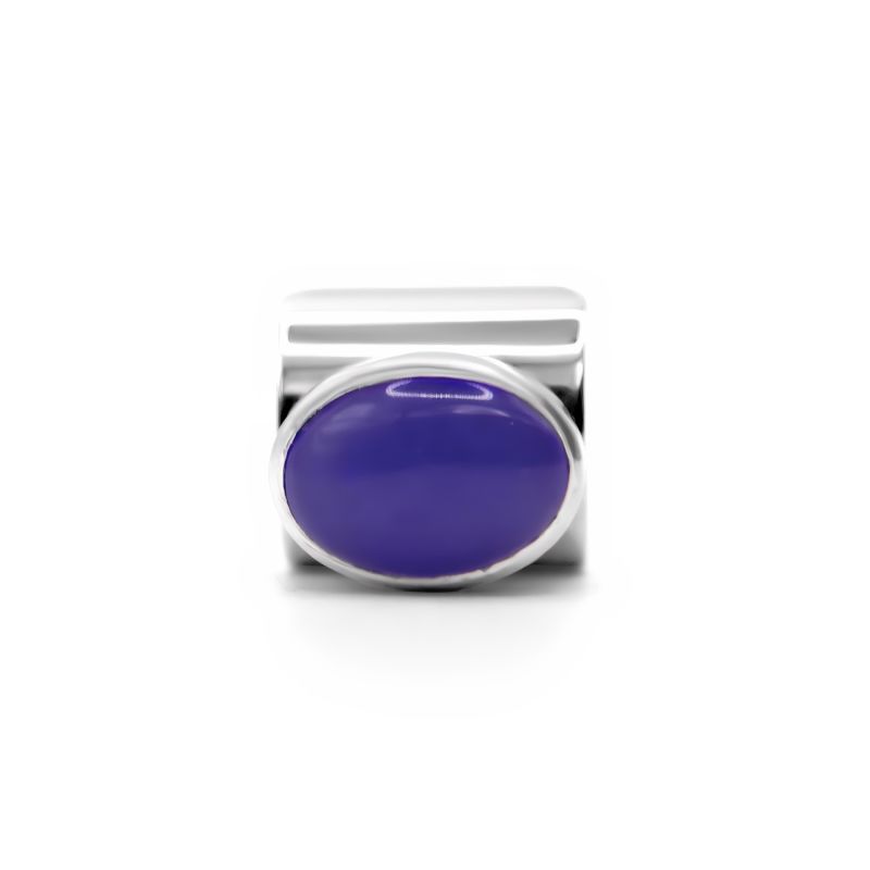 Upper Finger Ring - Silver & Purple image