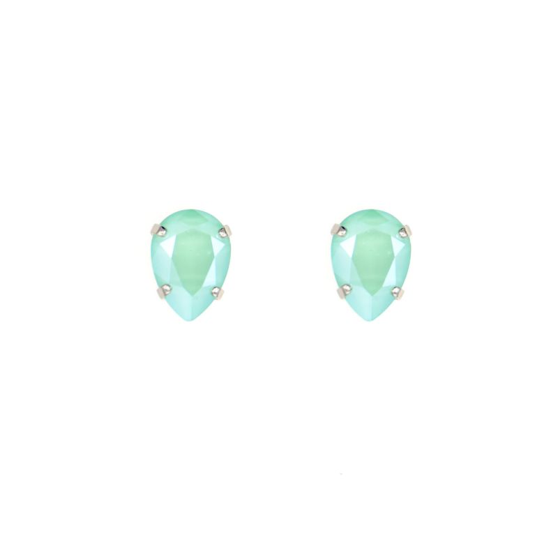 Drop Stud Earrings In Mint Green image