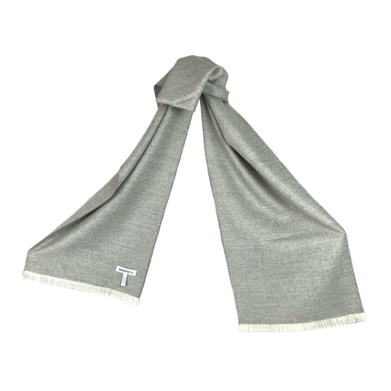 Light Grey Premium Baby Alpaca Scarf image