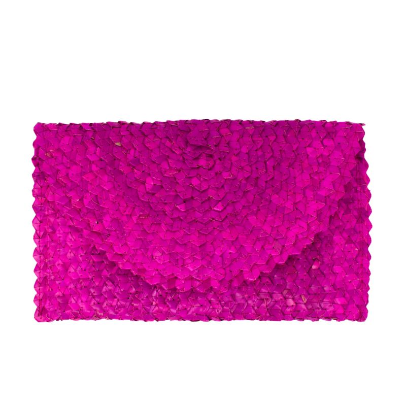 Grass Clutch - Hot Pink Straw image